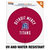 University of Detroit Mercy Titans Logo Automotive Car Window Locker Circle Bumper Sticker - 2 of 4