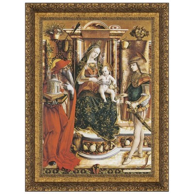 Design Toscano La Madonna della Rondine, 1490: Canvas Replica Painting: Small