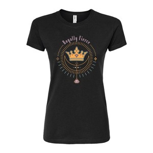 Women's - Disney - Royally Fierce Crown & Diamonds Fitted Graphic T-Shirt - 1 of 3