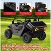 24V Ride On Dump Truck with Remote Control, 2 Seater Electric Toy Car for Kids, All-Terrain Kids Construction Vehicle w/Dump Bed & Shovel - 2 of 4
