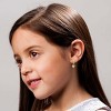 Guili Heart Dangling Earrings in 14k Yellow Gold Plating, A Romantic & Elegant Jewelry Piece That Adds a Touch of Love & Charm to Any Look - 3 of 3