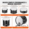 VEVOR Adult Drum Set,5-Piece,22in Complete Full Size Drum Kit with Bass Toms Snare Floor Drum Throne Stands Cymbal Hi-Hat Pedal and Drumsticks,Black - 4 of 4
