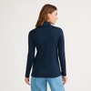 Lands' End Women's Supima Cotton Fitted Long Sleeve Turtleneck - 2 of 4