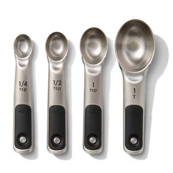 Cuisinart CTG-00-SMP Stainless Steel Measuring Spoons, Set of 4,Silver