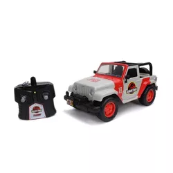 Jada Toys Hollywood Rides RC Jurassic Park Jeep Wrangler - 1:16 Scale