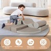 Baofuwish Soft Climb and Crawl Foam Playset 6 in 1,Childrens Foam Climbing Blocks,Soft Play Indoor Climb and Crawl Playground Area for Home - 2 of 4