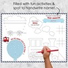 Big Dot of Happiness Railroad Party Crossing - Paper Steam Train Birthday Party Coloring Sheets - Activity Placemats - Set of 16 - 2 of 4