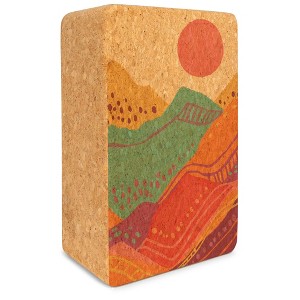 Yoloha Yoga - Spirit Rising Cork Yoga Block - 1 of 4