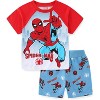 Marvel Spider-Man Boys Short Sleeve T-Shirt and French Terry Shorts Set for Toddler and Big Kids - 2 of 4