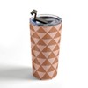 June Journal Triangular Lines in Terracotta Travel Mug 20 oz Stainless Steel Travel Mug - Deny Designs - image 3 of 4