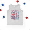 The Juniper Shop Patriotic Disco Collage Toddler Tank - 2 of 4