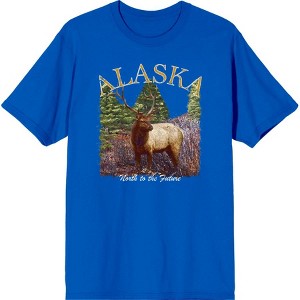 Adventure Society Alaska Crew Neck Short Sleeve Adult T-shirt - 1 of 2