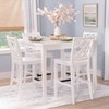 Powell 5pc Shelby Square Counter Height Dining Set White - 2 of 4