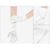 INSPIRE CHIC Women's Pearl Lace Full Finger for Bridge Wedding Party Dating Prom Dress Gloves 1 Pair - 3 of 4