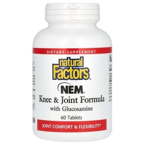 Natural Factors NEM, Knee & Joint Formula with Glucosamine, 60 Tablets - 1 of 2