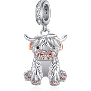 Sterling Silver Dog Breed Charm Beads: Dachshund, Corgi, Pug & More for Bracelets - 1 of 4