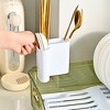 Dish Drying Rack For Kitchen Counter, Dish Rack With Automatic Drainage System, Rustproof Dish Drainer Tray With Detachable Utensil Holder - 3 of 4