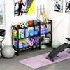 MOEPISY Dumbbell Rack 3-Tier Weight Stand Dumbbell Storage 50In Length - 2 of 4