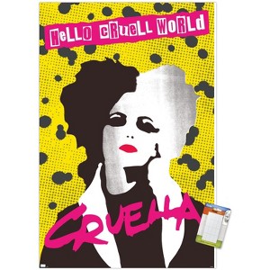 Trends International Disney Cruella - Hello Cruell World Unframed Wall Poster Prints - 1 of 4