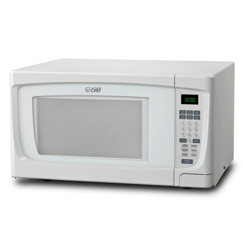 COMMERCIAL CHEF 0.7 Cu Ft Microwave with 10 Power Levels, 700W Microwave  with Digital Display, Countertop Microwave with Child Safety Door Lock