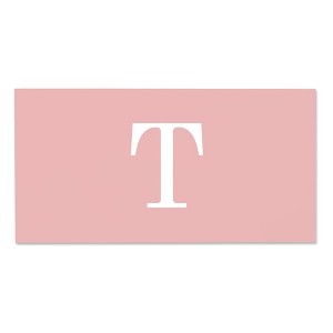 Personalization Mall Simple Initial Personalized Beach Towel, Blush - 1 of 2