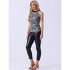 INSPIRE CHIC Women's Halter Neck Sleeveless Stretchy Slim Fit Party Ruched Top - 3 of 4