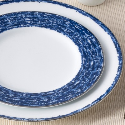 Blue and White Porcelain 4-Piece Place Setting