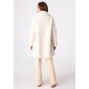 Roaman's Plus Size Mid Length Teddy Faux Fur Coat - 3 of 3