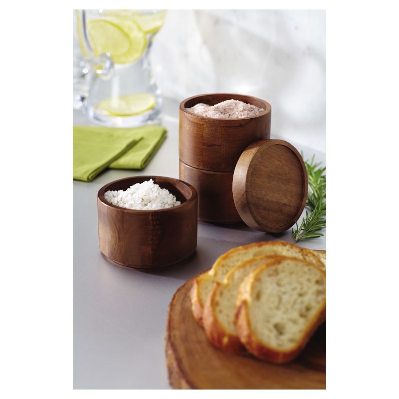 Rachael Ray Wooden 3-Tier Stacking Salt Box, 2 of 4