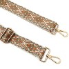 Wrapables Wide Adjustable Crossbody Handbag Strap, Women's Replacement Bag Strap for Purses, Tan & Gray Deco - 2 of 4