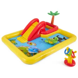 Intex 100" x 77" Inflatable Ocean Play Center Kids Backyard Kiddie Pool & Games
