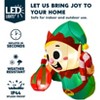 Joyfy 3.5 FT Christmas Inflatable Decoration, Gingerbread Man/Santa Elf Broke Out from Window Inflatable with LEDs for Xmas Holiday Outdoor Yard Decor - 3 of 4