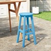 WestinTrends Malibu 24" All Weather Hdpe Outdoor Patio Round Backless Counter Stool - 2 of 4