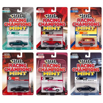 2018 Mint Release 3, Set B of 6 Cars Limited Edition to 2,000 pieces Worldwide 1/64 Diecast Models by Racing Champions