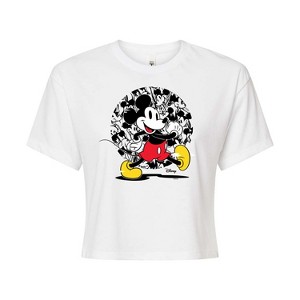 Women's - Disney - Mickey & Friends Cropped Graphic T-Shirt - 1 of 4
