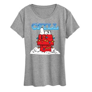 Women's - Peanuts - Snoopy Chill Short Sleeve Graphic T-Shirt - 1 of 4
