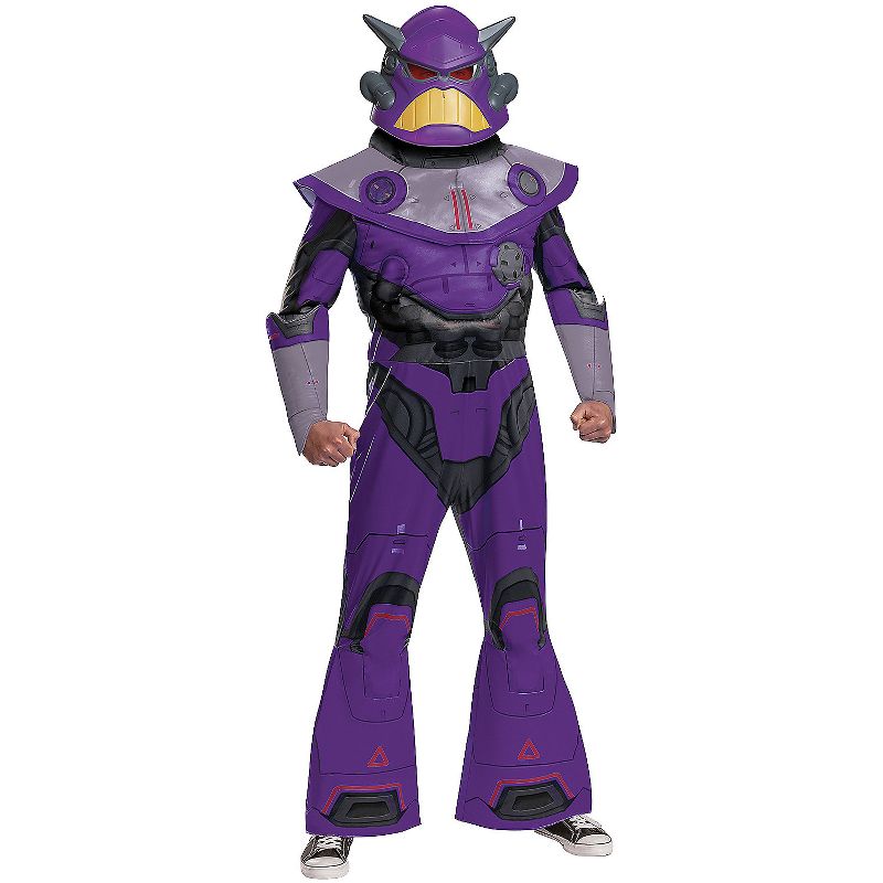 Mens Lightyear Emperor Zurg Deluxe Costume - Large/X Large - Purple, 1 of 3