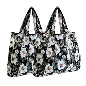 Wrapables Foldable Tote Nylon Reusable Grocery Bag (Set of 2) - 1 of 4