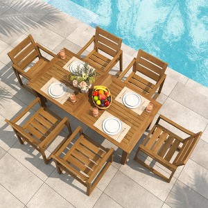 Arceso Patio Table and Chairs set , HDPS 5-Piece Outdoor Dining Set, Patio Furniture for Deck, Poolside, and Backyard - 1 of 4