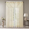 Gracie Mills Cyprian Sheer Allover Diamond Embroidered Waterfall Valance - 4 of 4