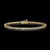 Ross-Simons 3.00 ct. t.w. Lab-Grown Diamond Tennis Bracelet in 18kt Gold Over Sterling - 3 of 4