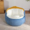 Faux Fur Bean Bag Sofa Chair for Adults, Foam Filled Giant  Bean Bag Couch with Handle and Non-Slip Base for Living  Room or Bedroom-Koiai - 2 of 4