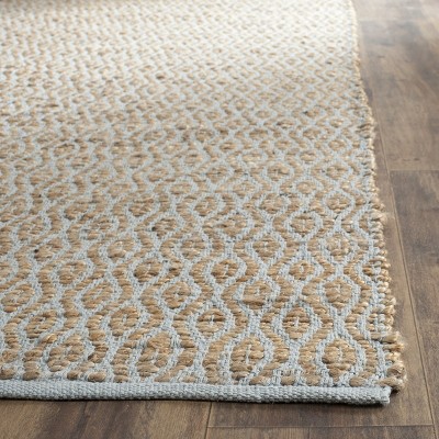 Cape Cod 3' x 5' Gray and Natural Cotton Geometric Area Rug