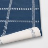 4'x5'6" Checkered Power Loom Woven Area Rug Blue - Room Essentials™: Cotton & Polyester, Flat Pile, Indoor Use, Check Pattern - 4 of 4