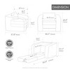 Kumasinova Pull Out Foldable Sofa Bed,Convertible Chenille Boneless Cloud Sleeper with Pillow,Armrest,Floor Mattress Chair for Living Room,Bedroom - 3 of 4