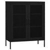 VidaXL Storage Cabinet Black 31.5"x13.8"x40" Steel - 2 of 4