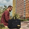 Business Office Work Computer Bag 17 Inch Adjustable Shoulder Messenger Bag, Black - 2 of 4