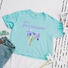 Simply Sage Market Tennessee Flower Colorful Boxy Crop Top - 3 of 4