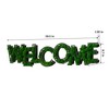 PAGED Eco-Friendly Preserved Moss Metal Wall Art, Wrought Iron Frame Wall Decor, Dynamic Letter Arrangement Framed Wall Art for Living Room - 4 of 4