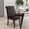 Merrick Lane Upholstered Parsons Chair with Nailhead Trim - 2 of 4